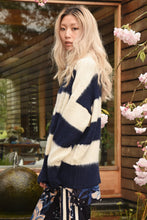 Load image into Gallery viewer, COOPER by Trelise Cooper - Ready For The Morning Jumper - BLACK STRIPE/ NAVY STRIPE