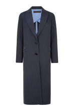 Load image into Gallery viewer, COOPER by Trelise Cooper - Back To The Future Coat - NAVY PINSTRIPE
