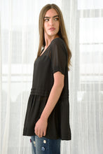 Load image into Gallery viewer, CURATE by Trelise Cooper - Light Hearted Top - BLACK/ RED