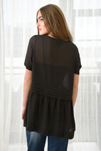 Load image into Gallery viewer, CURATE by Trelise Cooper - Light Hearted Top - BLACK/ RED