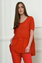 Load image into Gallery viewer, CURATE by Trelise Cooper - Light Hearted Top - BLACK/ RED