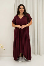 Load image into Gallery viewer, Peak Maxi Dress - BURGUNDY