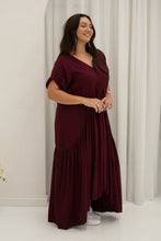 Load image into Gallery viewer, Peak Maxi Dress - BURGUNDY