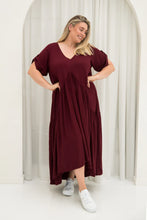 Load image into Gallery viewer, Peak Maxi Dress - BURGUNDY