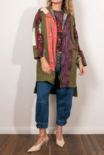 Load image into Gallery viewer, CIRCULAR by Maud Alice DAINTY - Gourmet Jacket - HOME NOTES Army green & Cherry Roses