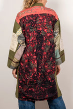Load image into Gallery viewer, CIRCULAR by Maud Alice DAINTY - Gourmet Jacket - HOME NOTES Army green & Cherry Roses