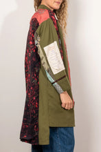 Load image into Gallery viewer, CIRCULAR by Maud Alice DAINTY - Gourmet Jacket - HOME NOTES Army green & Cherry Roses