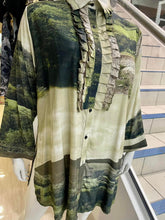 Load image into Gallery viewer, MEGAN SALMON - Derwent Austin Shirt - GREEN LANDSCAPE PHOTOGRAPH