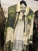 Load image into Gallery viewer, MEGAN SALMON - Derwent Austin Shirt - GREEN LANDSCAPE PHOTOGRAPH