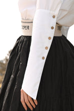 Load image into Gallery viewer, Trelise Cooper COUTURE - Roman Holiday Shirt - BLUE STRIPE/ WHITE/ BLACK