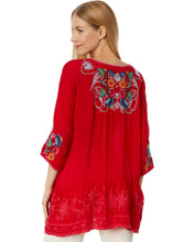 Load image into Gallery viewer, JOHNNY WAS - Cherie Tunic - ROSE RED