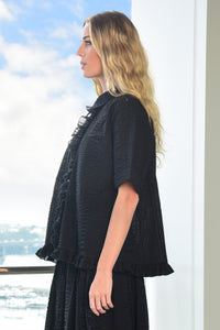 CURATE by Trelise Cooper - Bare Necessities Shirt - BLACK/ BLUE