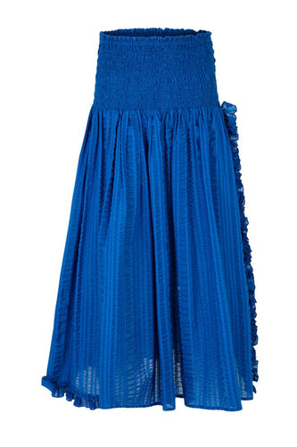 CURATE by Trelise Cooper - Shirring Grace Skirt - BLACK/ BLUE