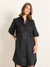 Load image into Gallery viewer, STATE OF EMBRACE - Cuff Shirt Dress - ONYX