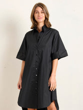 Load image into Gallery viewer, STATE OF EMBRACE - Cuff Shirt Dress - ONYX