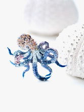 Load image into Gallery viewer, TROVELORE - Day Octopus Brooch - VIOLET-BLUE MULTI