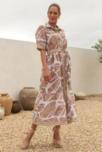 Load image into Gallery viewer, ADRIFT - Ginette Collared Dress - FJORDE STONE