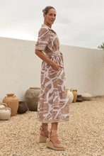 Load image into Gallery viewer, ADRIFT - Ginette Collared Dress - FJORDE STONE