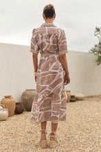 Load image into Gallery viewer, ADRIFT - Ginette Collared Dress - FJORDE STONE