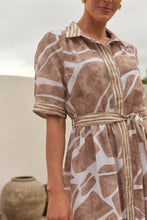 Load image into Gallery viewer, ADRIFT - Ginette Collared Dress - FJORDE STONE