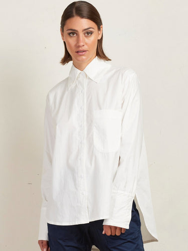 STATE OF EMBRACE - Long Pocket Shirt - IVORY