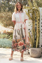 Load image into Gallery viewer, ADRIFT - Ginnie Collared Dress - SICILIANA CACTUS PRINT