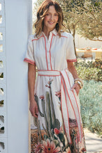 Load image into Gallery viewer, ADRIFT - Ginnie Collared Dress - SICILIANA CACTUS PRINT