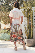 Load image into Gallery viewer, ADRIFT - Ginnie Collared Dress - SICILIANA CACTUS PRINT