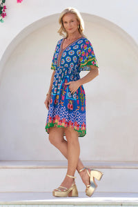 ADRIFT - Iris ShortDress - PARADISE PRINT