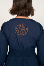 Load image into Gallery viewer, ADRIFT - Lisa Ebroidered Dress - NAVY
