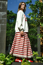 Load image into Gallery viewer, COOPER by Trelise Cooper - Forward Motion Skirt - RED/ NATURAL STRIPE