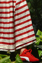 Load image into Gallery viewer, COOPER by Trelise Cooper - Forward Motion Skirt - RED/ NATURAL STRIPE