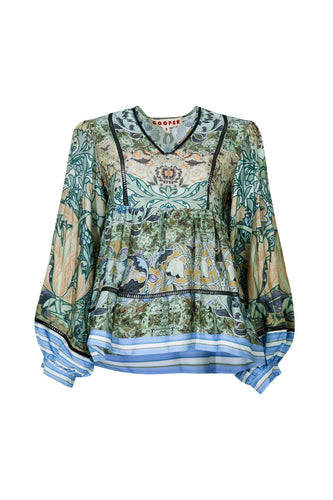 COOPER by Trelise Cooper - Pick A Petal Blouse - MOROCCAN MINT