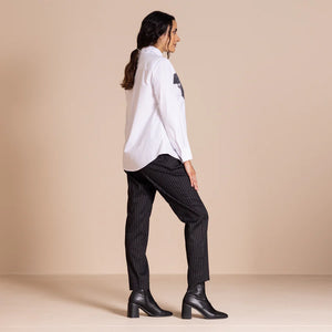 MEGAN SALMON - Parrot Liberty Shirt - WHITE