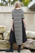 Load image into Gallery viewer, CURATE by Trelise Cooper - Cozy Couture Dress - BLACK/ STRIPE