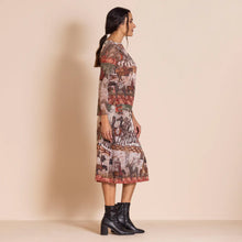 Load image into Gallery viewer, MEGAN SALMON - Marco Polo Mesh Audrey Tee - MARCO POLO PRINT