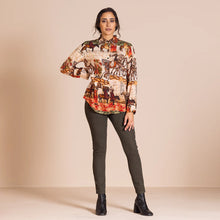 Load image into Gallery viewer, MEGAN SALMON Marco Polo Liberty Shirt - MARCO POLO PRINT