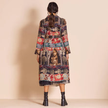 Load image into Gallery viewer, MEGAN SALMON - Samarkand Ellen Coat-Dress - EXOTIC/ SILK ROAD PRINT