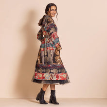 Load image into Gallery viewer, MEGAN SALMON - Samarkand Ellen Coat-Dress - EXOTIC/ SILK ROAD PRINT