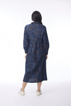 Load image into Gallery viewer, ORIENTIQUE - Tabriz Collar Dress - BLUE TAPESTRY