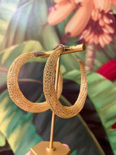 Load image into Gallery viewer, SERIOUSLY DESIGNED - Large Loop &#39;Snake Body&#39; Earrings - GOLD