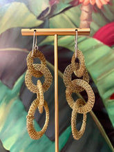 Load image into Gallery viewer, SERIOUSLY DESIGNED - Three-Circle Mesh Earrings - DARK GOLD