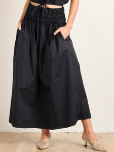 STATE OF EMBRACE - Shirred Skirt - ONYX