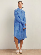 Load image into Gallery viewer, STATE OF EMBRACE - Shirt Dress - SKY STRIPE