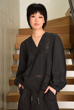 Load image into Gallery viewer, Pick A Petal Blouse - BLACK