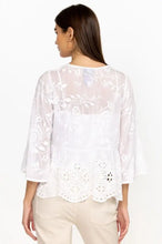 Load image into Gallery viewer, JOHNNY WAS - Ingrid Reveka Blouse - WHITE