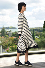 Load image into Gallery viewer, Spring Equinox Dress - NAVY STRIPE on WHITE