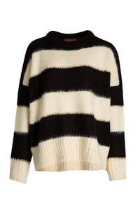 COOPER by Trelise Cooper - Ready For The Morning Jumper - BLACK STRIPE/ NAVY STRIPE