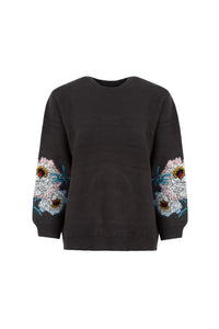 Stitch & Famous Sweater - BLACK/ BLUE