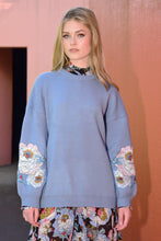 Load image into Gallery viewer, Stitch &amp; Famous Sweater - BLACK/ BLUE